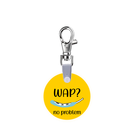 WAP Water And Pills Purewick Smart CodeClip Keychain Digital Badge Buddy
