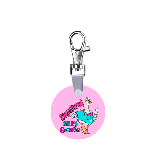 Registered Silly Goose Nurse Smart CodeClip Keychain Digital Badge Buddy