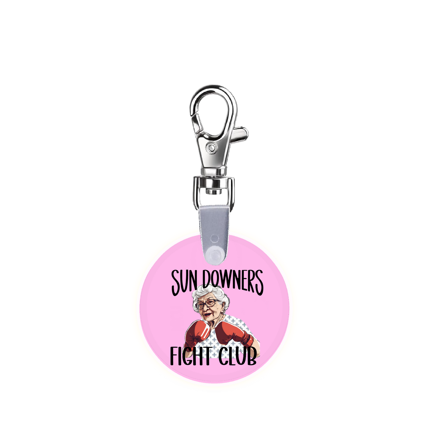 Sundowners Fight Club Nurse Smart CodeClip Keychain Digital Badge Buddy