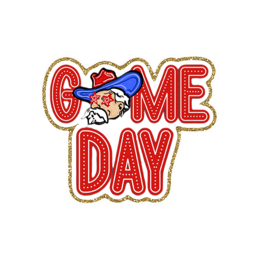 Ole Miss Football Iron On Glitter Sports Patch