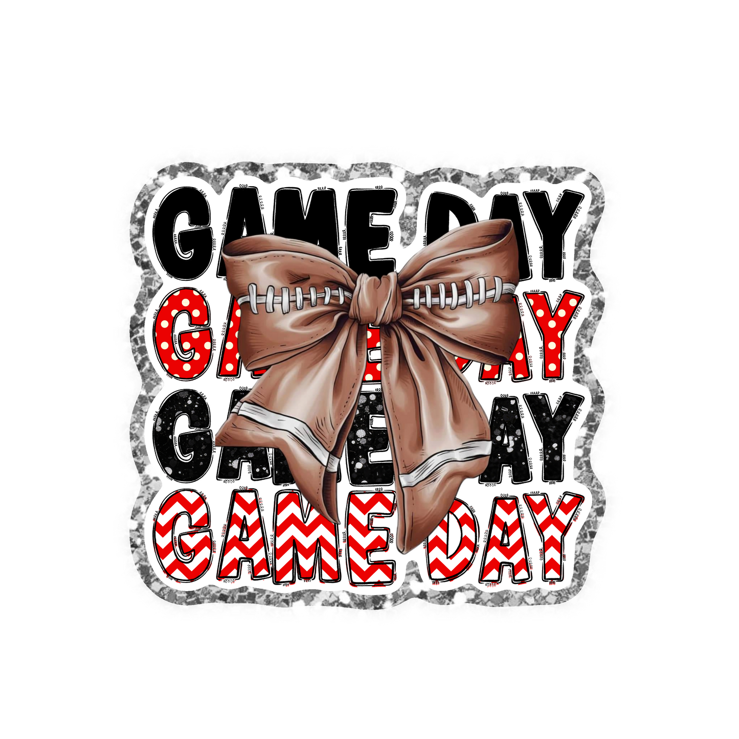Ohio State Football Iron On Glitter Sports Patch
