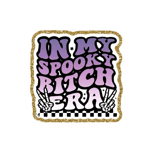 Spooky Bitch Iron On Glitter Pop Culture Patch
