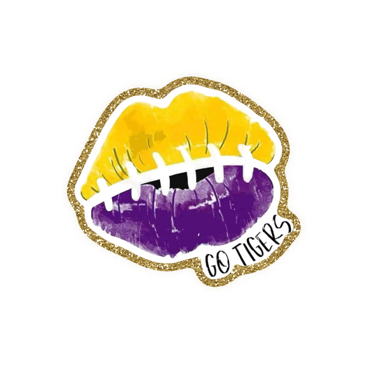 Football Iron On Glitter Sports Patch