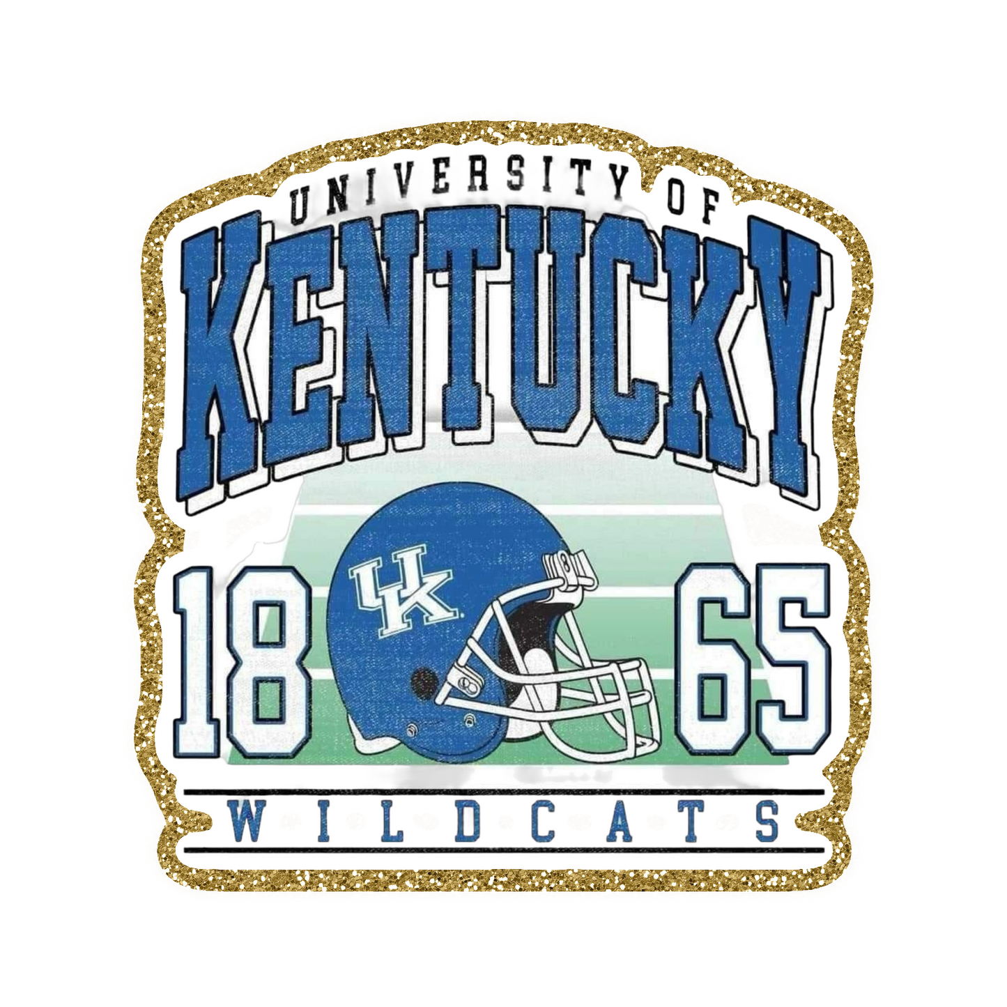 Kentucky Football Iron On Glitter Sports Patch