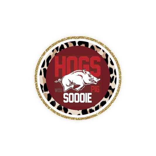 Arkansas Football Iron On Glitter Sports Patch