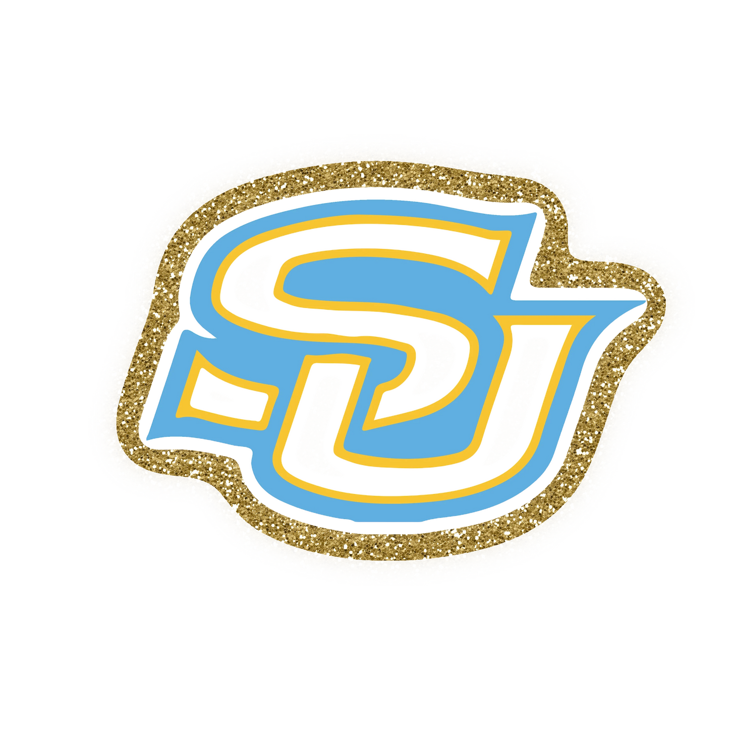 Southern Jaguars Football Iron On Glitter Sports Patch