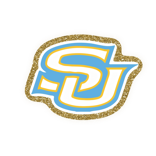 Southern Jaguars Football Iron On Glitter Sports Patch