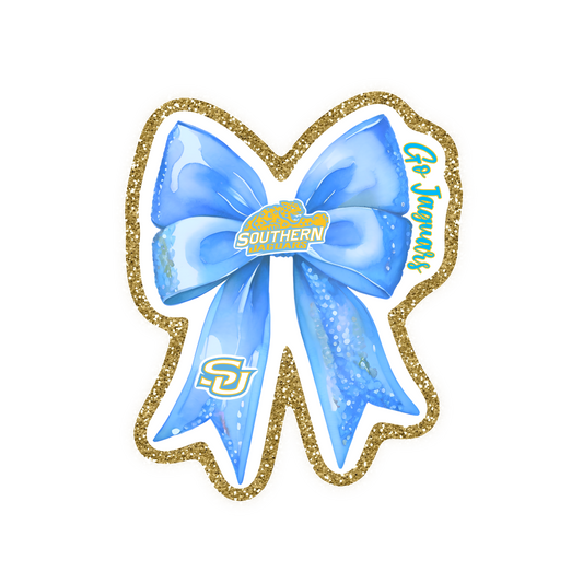 Southern Jaguars Football Iron On Glitter Sports Patch