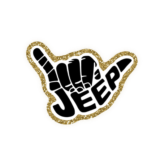 Jeep Iron On Glitter Pop Culture Patch
