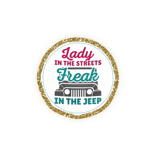 Jeep Iron On Glitter Pop Culture Patch