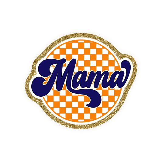 Mama Iron On Glitter Pop Culture Patch