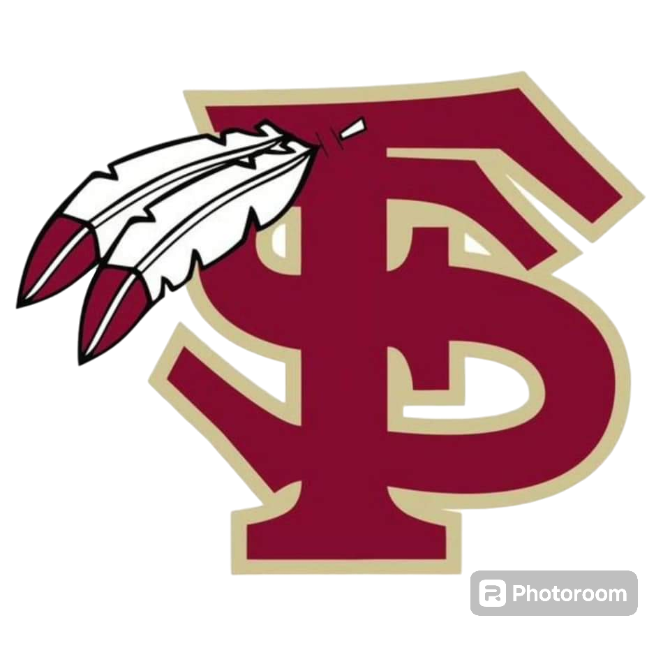 FSU Football Iron On Glitter Sports Patch