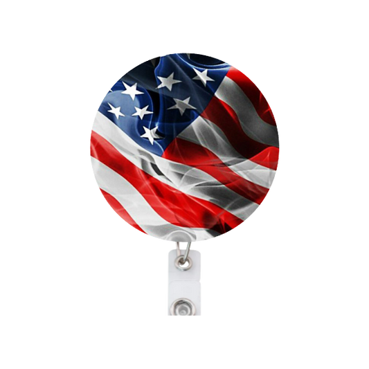US Veteran Military Patriotic Badge Reel