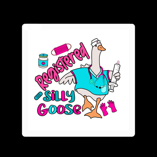 Registered Silly Goose Nurse Badge Reel