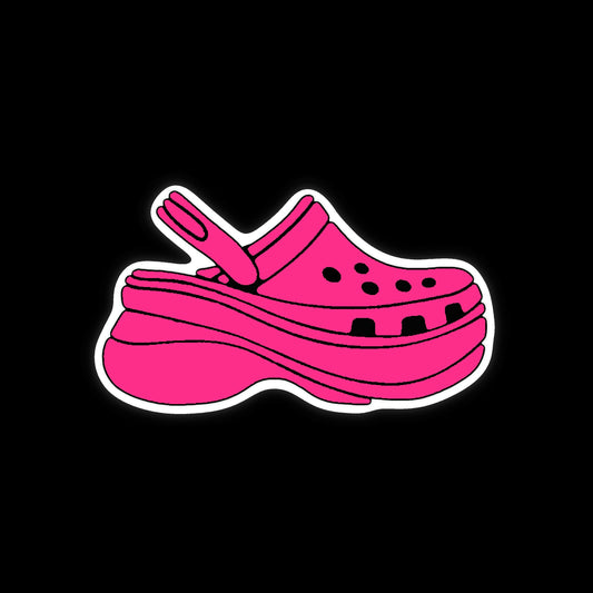 Platform Sport Shoe Croc Badge Reel