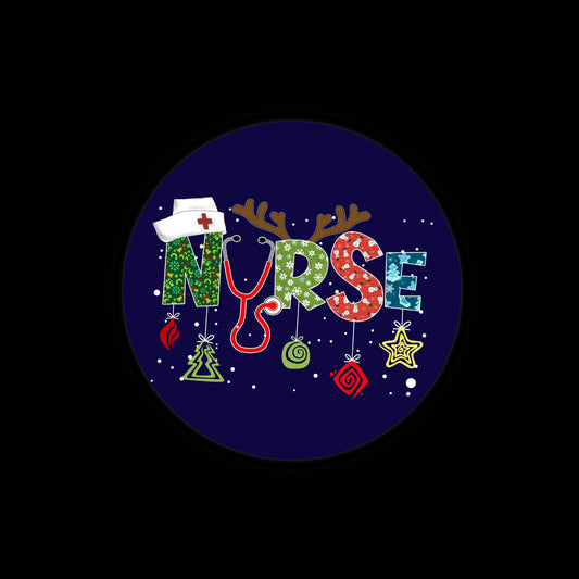 Nurse Christmas Badge Reel