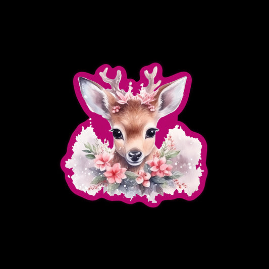 Pink Christmas Badge Reel