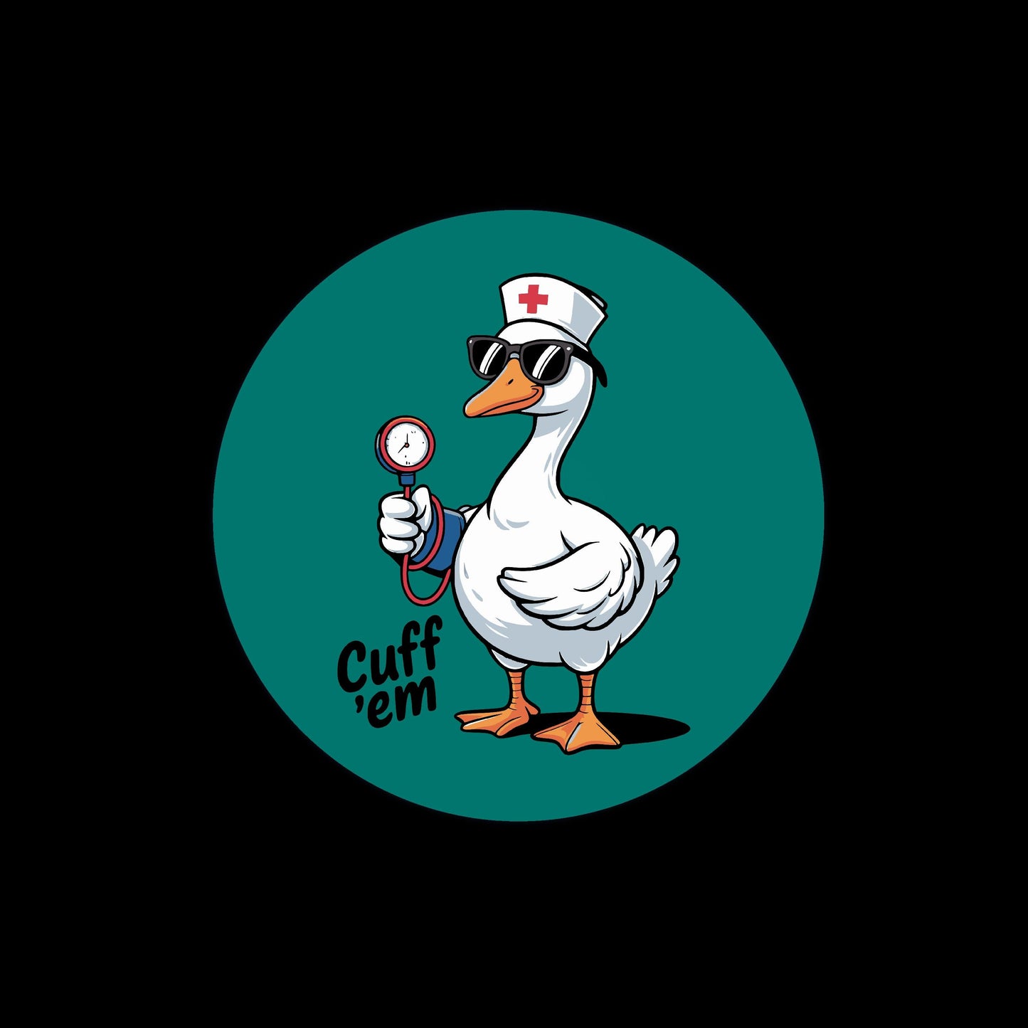 Silly Goose Cuff Em Badge Reel