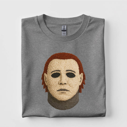 Michael Myers Faux Yarn Graphic T Shirt Halloween
