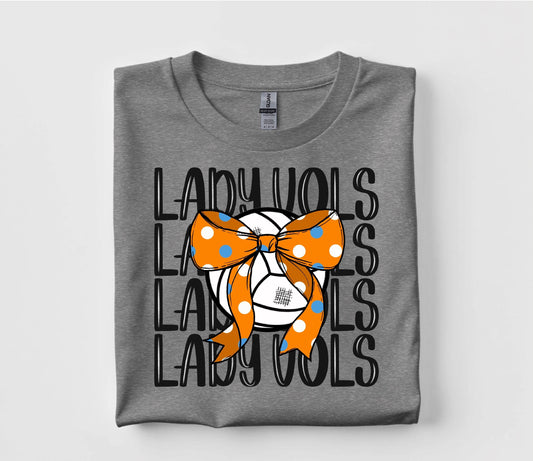Lady Vols Coquette Volleyball T Shirt