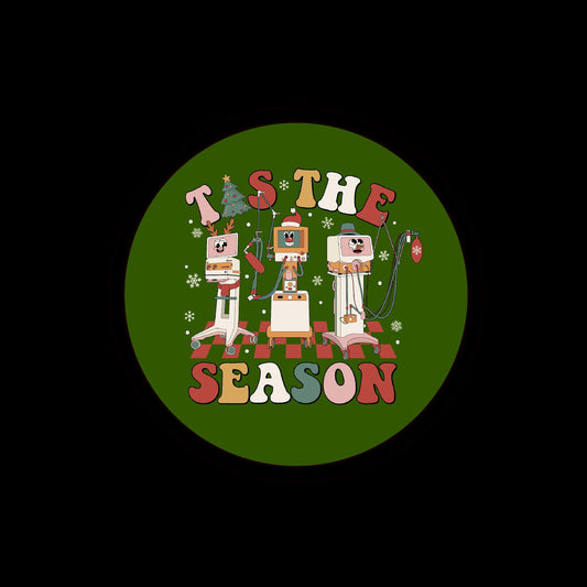 Ventilators, Tis The Season, Respiratory Therapy Christmas Badge Reel