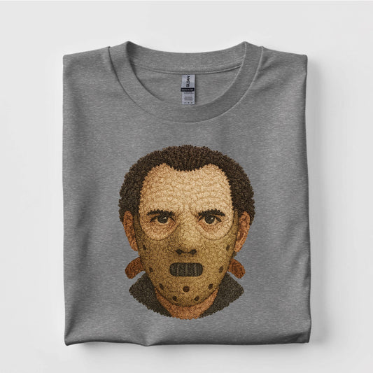 Hannibal Lecter Faux Yarn Graphic T Shirt Halloween