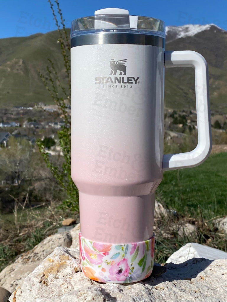 WATERCOLOR FLORAL Stanley Tumbler Boot